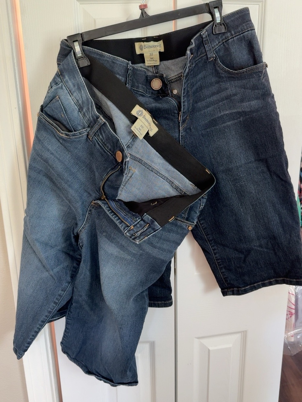 Democracy Ab Technology Bermuda Denim Shorts Size 10 Lot of 2